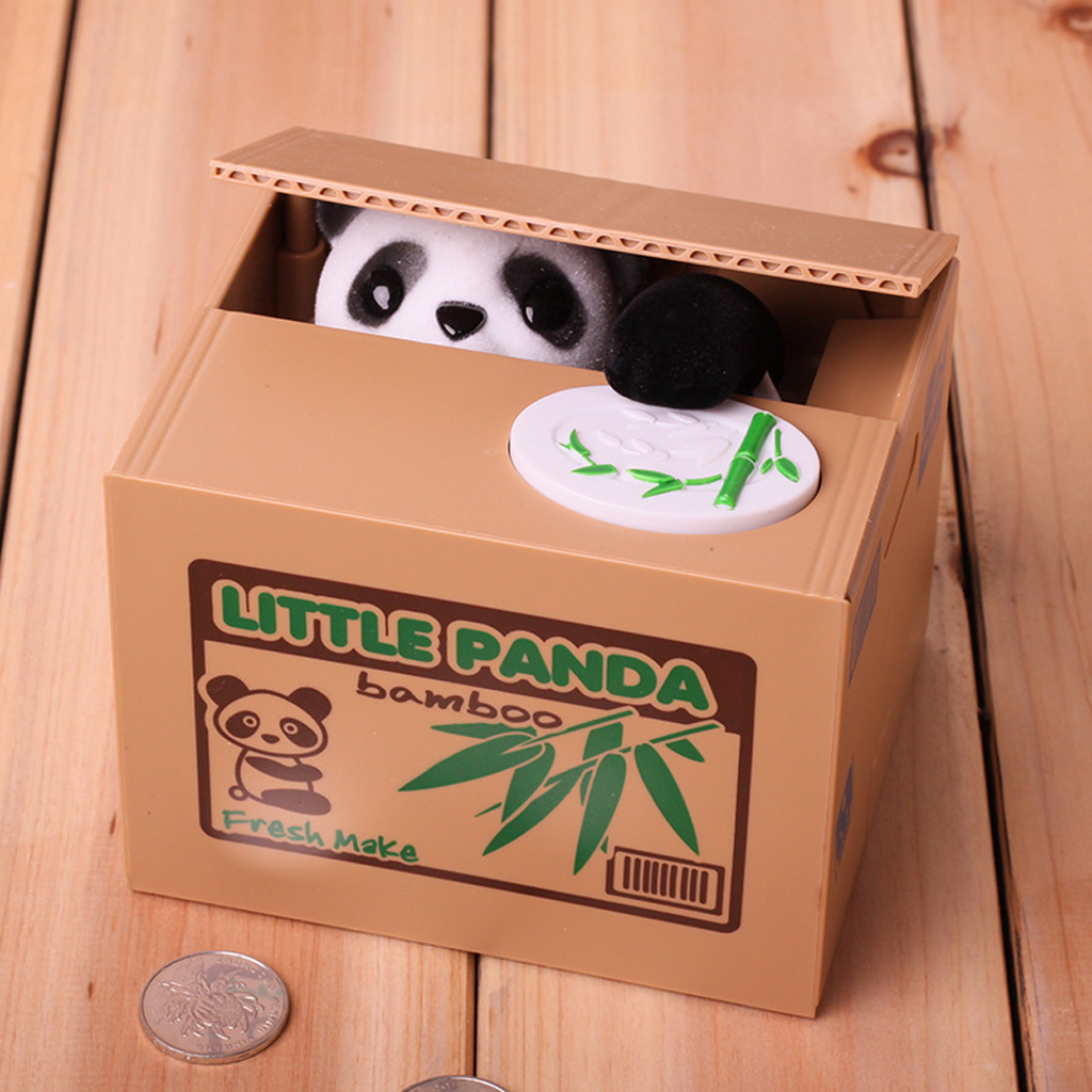Tirelire automatique avec un mignon petit panda à l'intérieur 6