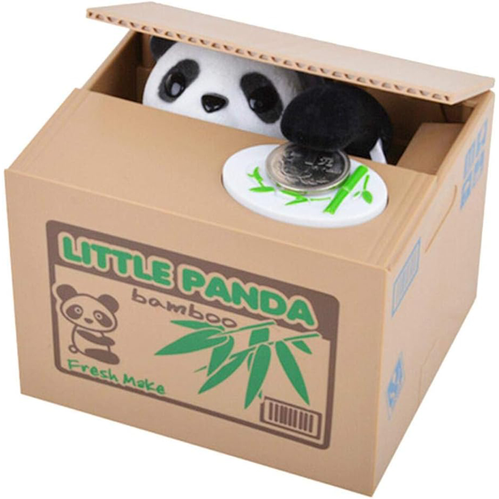Tirelire automatique avec un mignon petit panda à l'intérieur 4