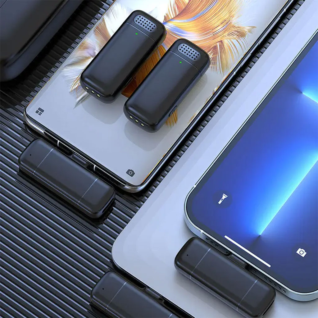 Double Microphone sans Fil pour Iphone et Android avec Étui de Charge - ميكروفون إحترافي مزدوج 4