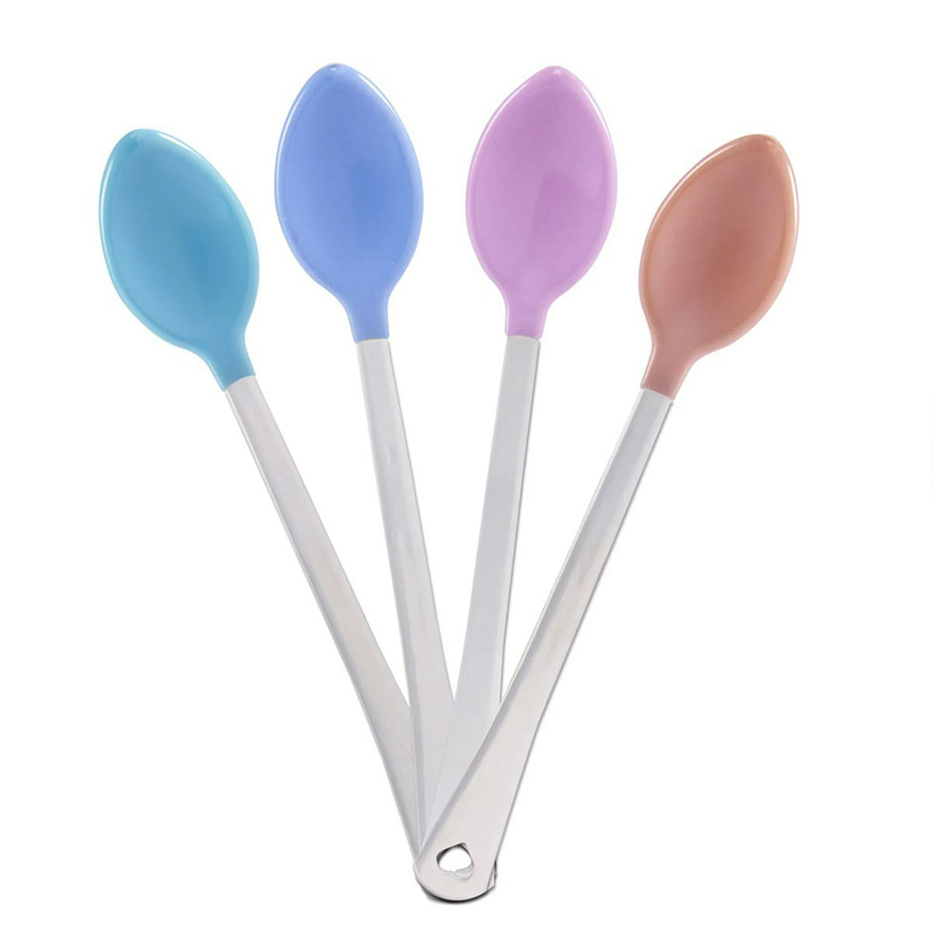 Pack 4Pcs Cuillère Bébé White Hot Thermosensible - طقم ملاعق لتغذية الأطفال مستشعرة للحرارة 3