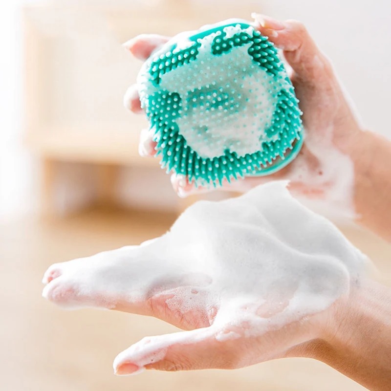 Brosse de Nettoyage et Distributeur De Shampoing en Silicone - فرشاة الحمام من السيليكون 6