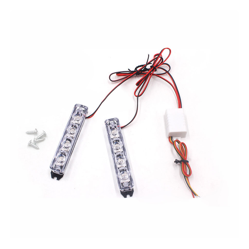 Lumière Stroboscopique 5LED 2pcs pour voiture 12V 5