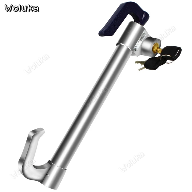 Serrure antivol Standard de frein et volant rétractable double crochet En Acier Inoxydable - قفل مضاد للسرقة فرامل وعجلة قيادة من الفولاذ المقاوم للصدأ 5