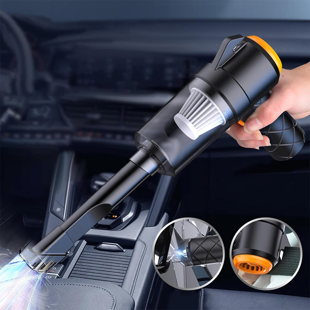 Aspirateur et souffleur 2en1 rechargeable par USB Compact et puissant - مكنسة كهربائية يدوية 7