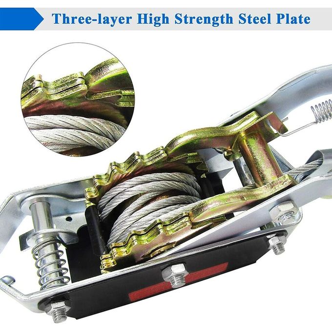 Treuil manuel de 2 tonnes en métal galvanisé avec pince à cliquet - حامل أضحية العيد 2 طن 4