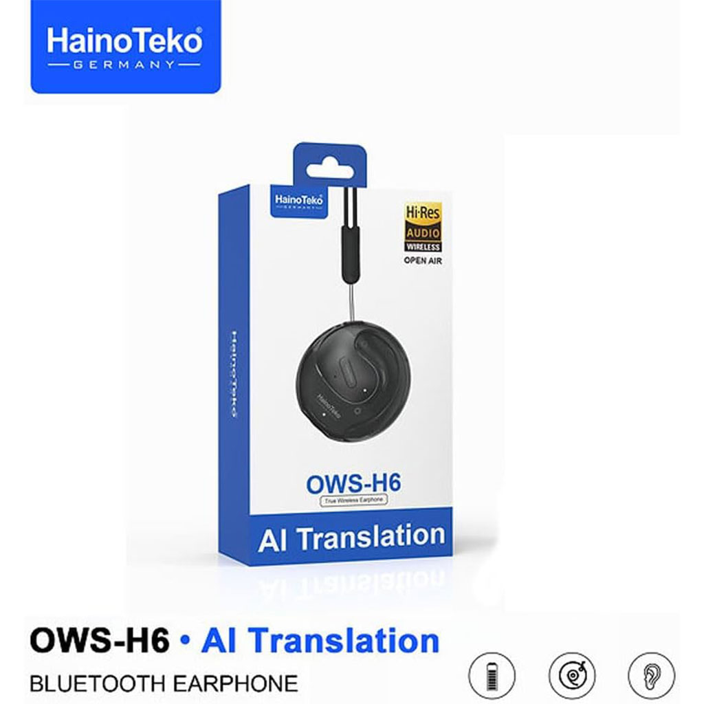 Écouteurs Bluetooth haute résolution Haino Teko OWS-H6 avec traduction IA - سماعات لاسلكية بخاصية الترجمة الفورية 5