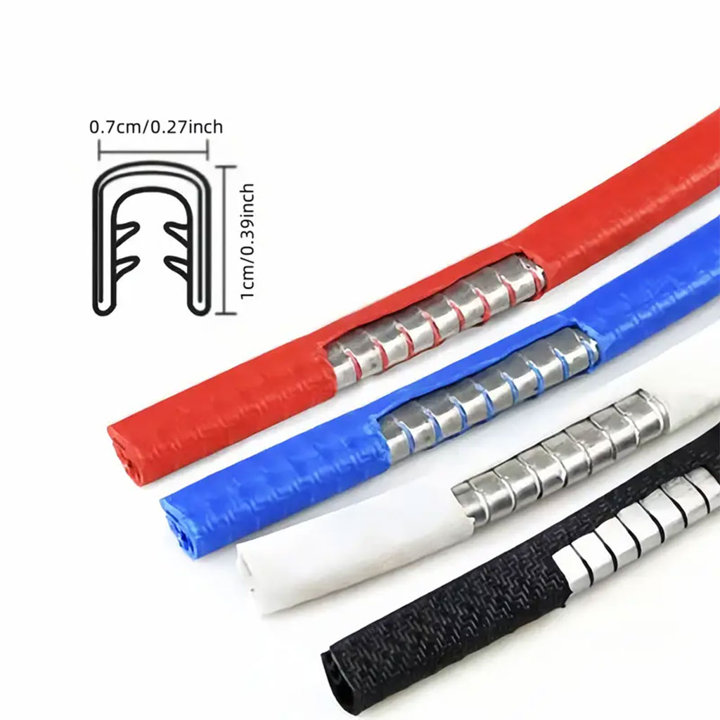 Bande Protection pour Bord Portière de Voiture en Caoutchouc 5m - شريط حماية أبواب السيارة 2