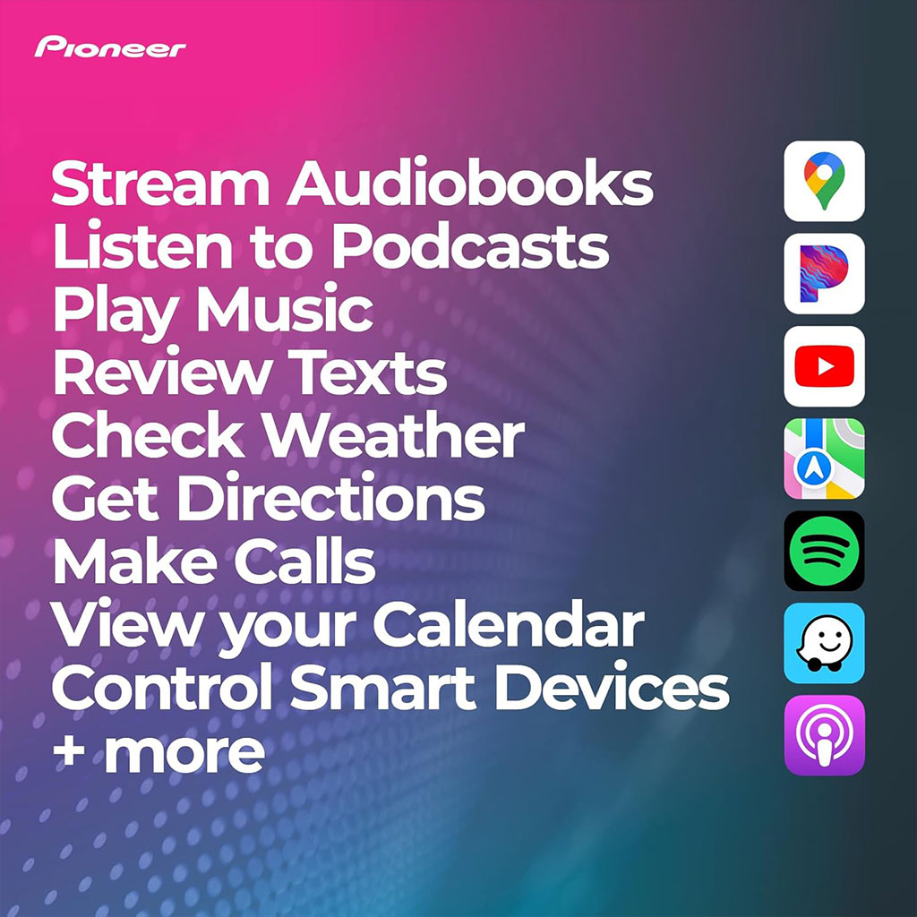Pioneer Écran de voiture Android de 10.4 pouces compatible Apple CarPlay Android Auto – شاشة ذكية للسيارة 4