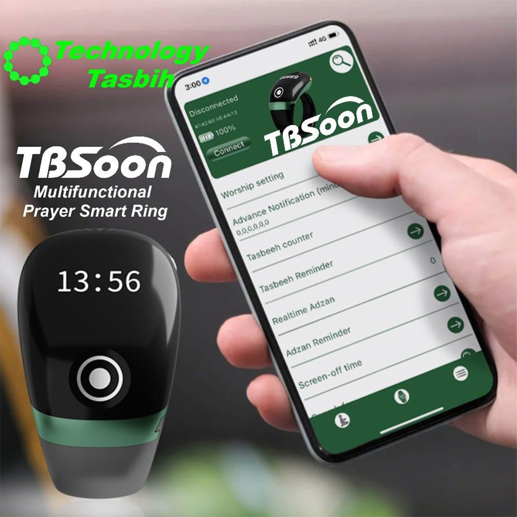 Bague Compteur Digital de Tasbih avec Affichage OLED Étanche - خاتم تسبيح إلكتروني 6