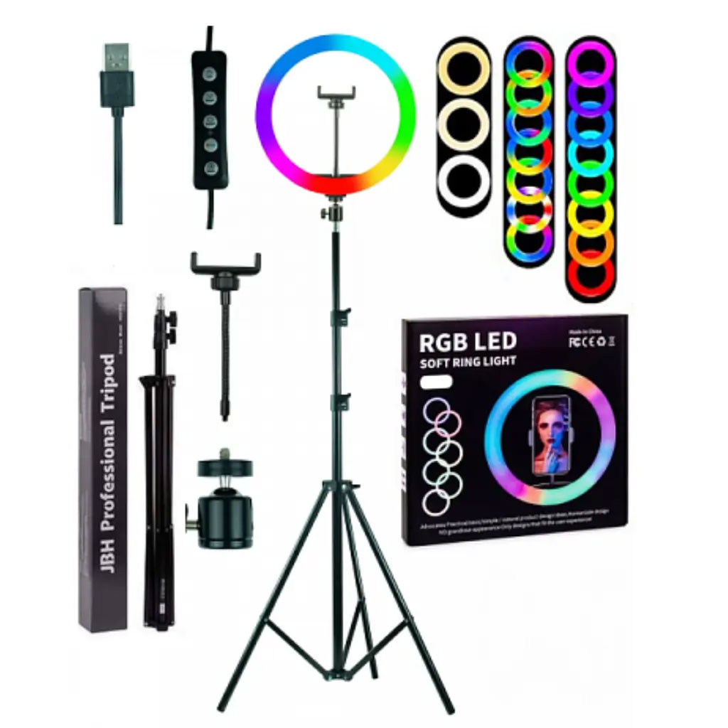MJ-36 RGB LED Soft Ring Light With Stand-Selfie Light 7
