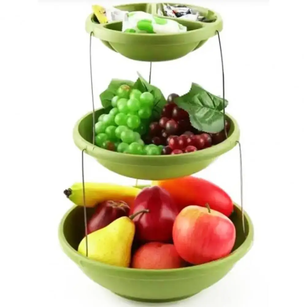Bol torsadé pliable à 3 niveaux pour les trempettes et les bonbons 3