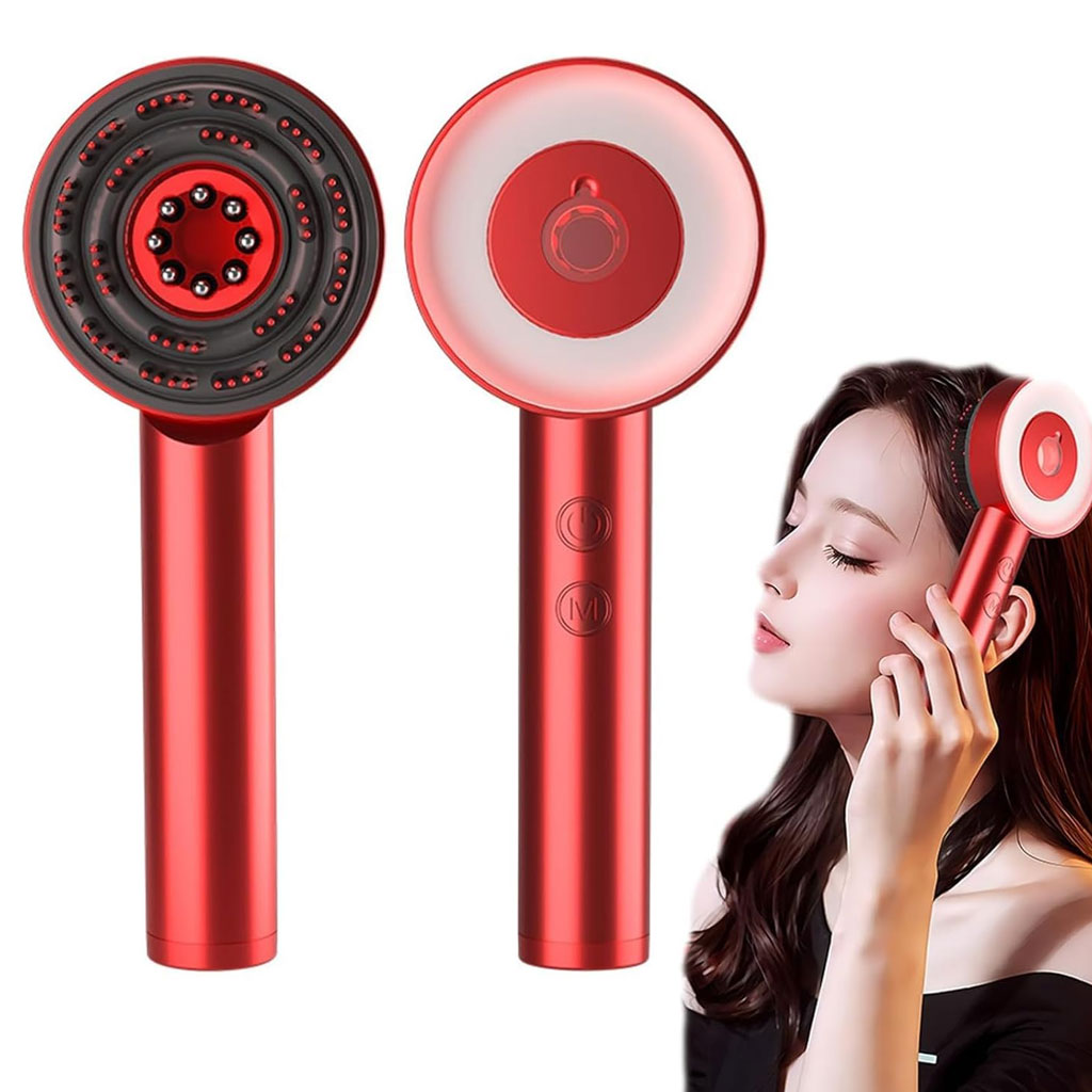 Brosse de massage électrique et applicateur d'huile pour cuir chevelu - فرشاة العناية بفروة الرأس 1