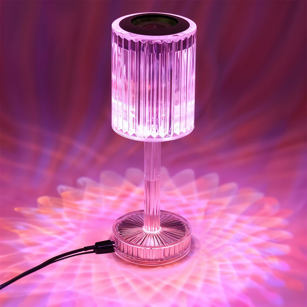 Lampe Cristal LED avec Haut-Parleur Bluetooth - مكبر صوت ومصباح كريستالي 3