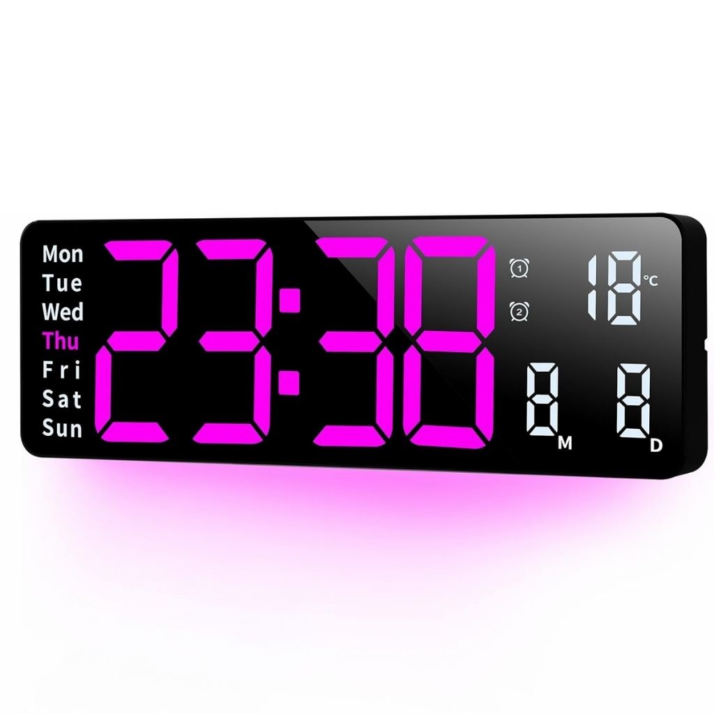 Horloge Numérique LED Murale et Table – ساعة رقمية 2