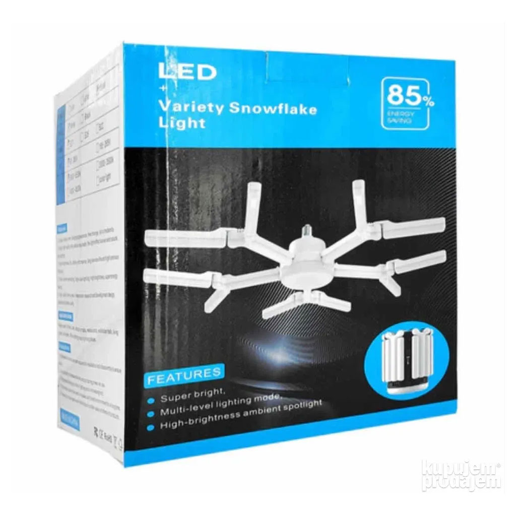 Lampe LED à visser déformable ultra lumineuse 6500K 3