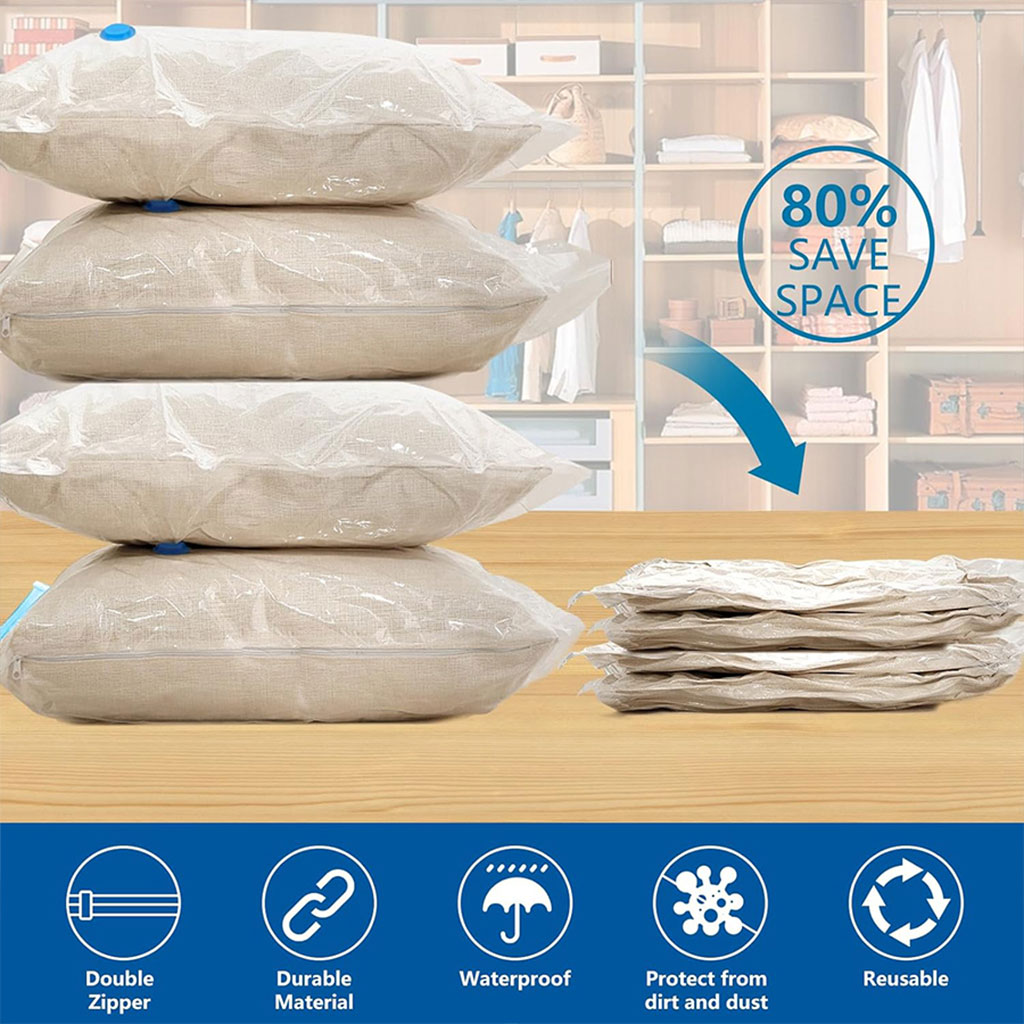 Pack de 5 Sacs Sous-Vide refermables et réutilisables + Pompe Inclus - طقم أكياس ضغط الهواء 2