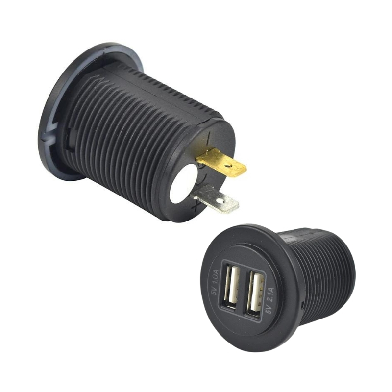 Chargeur de voiture étanche à la poussière, prise de courant USB pour voiture, 5V 2