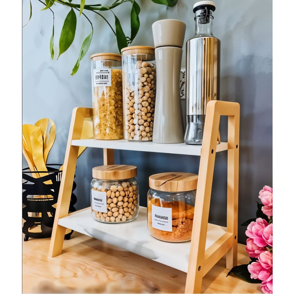 étagère en Bambou Décorative pour Salle de Bain, Livres