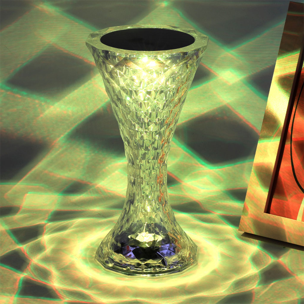 Lampe de table en cristal sans fil Tactile Rgb pour chambre V2 2