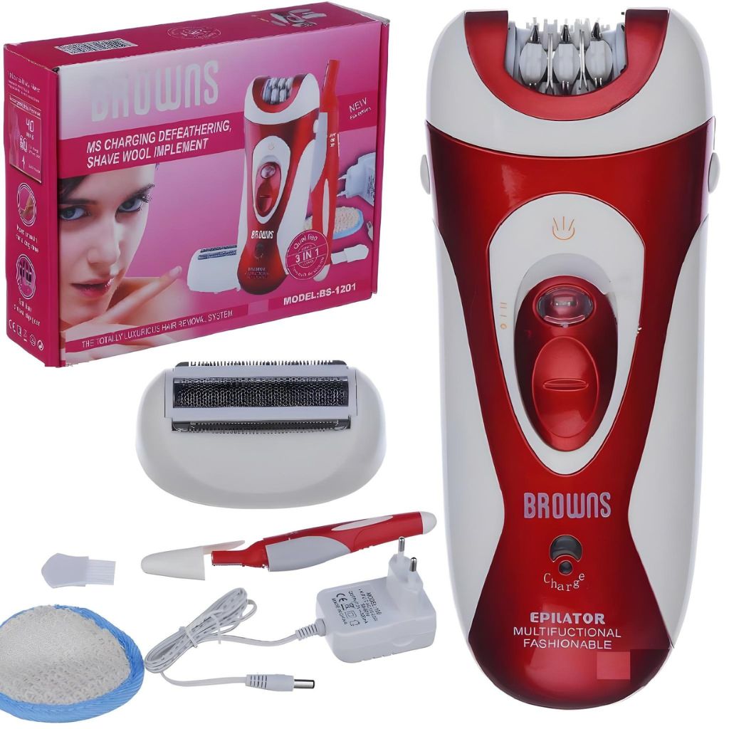 Épilateur Féminin 3-en-1 de BROWNS – ماكينة حلاقة نسائية 1