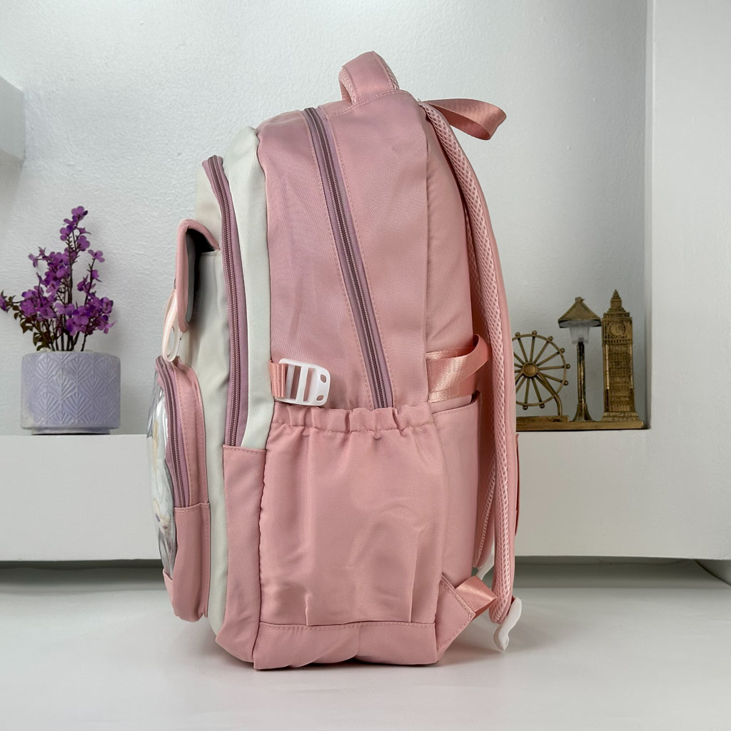 Sac à Dos Scolaire pour Enfants Style Kawaii BoShiKai Rose - حقيبة ظهر مدرسية للأطفال وردي 3