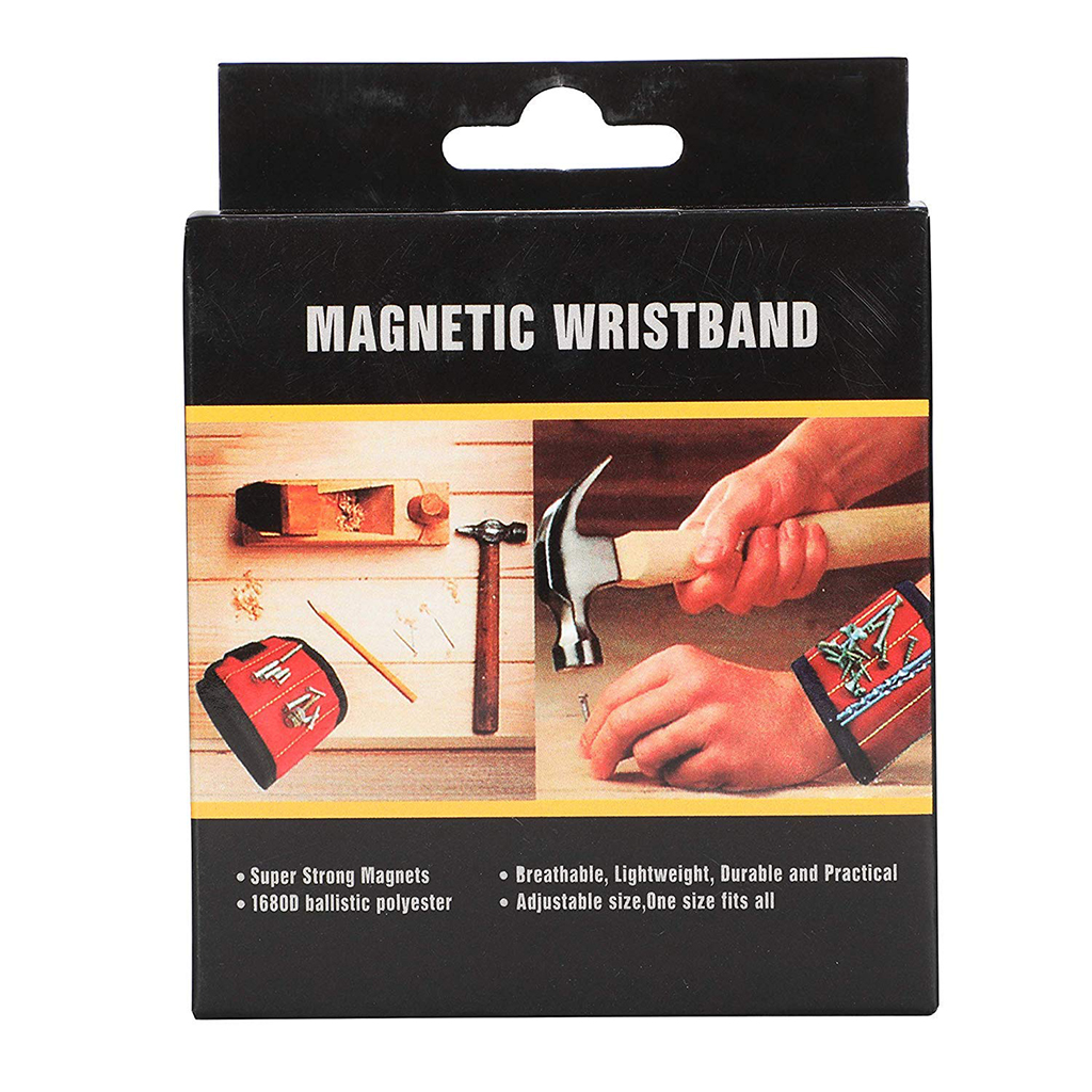 Bracelet magnétique respirant et réglable ultra résistant pour maintenir les vis - حزام يد مغناطيسي لشد البراغي 6