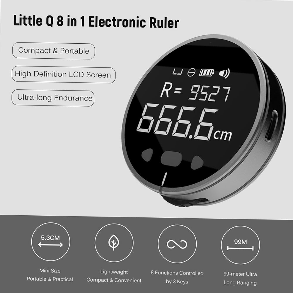 Règle électronique numérique avec écran LCD, outil de mesure de longueur 3
