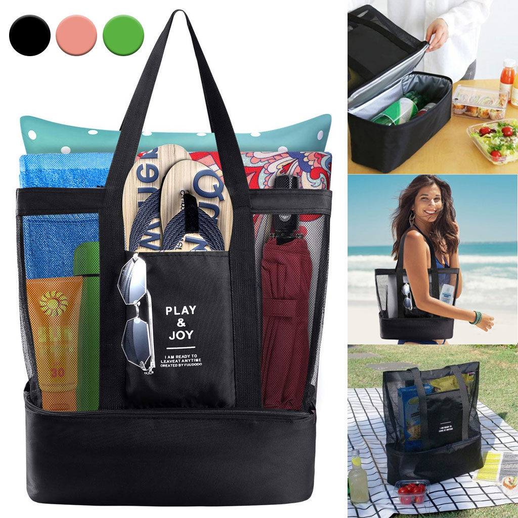 Sac de pique-nique en maille avec séparation Isotherme - حقيبة تنزه مع جيب دخلي عازل للحرارة 2