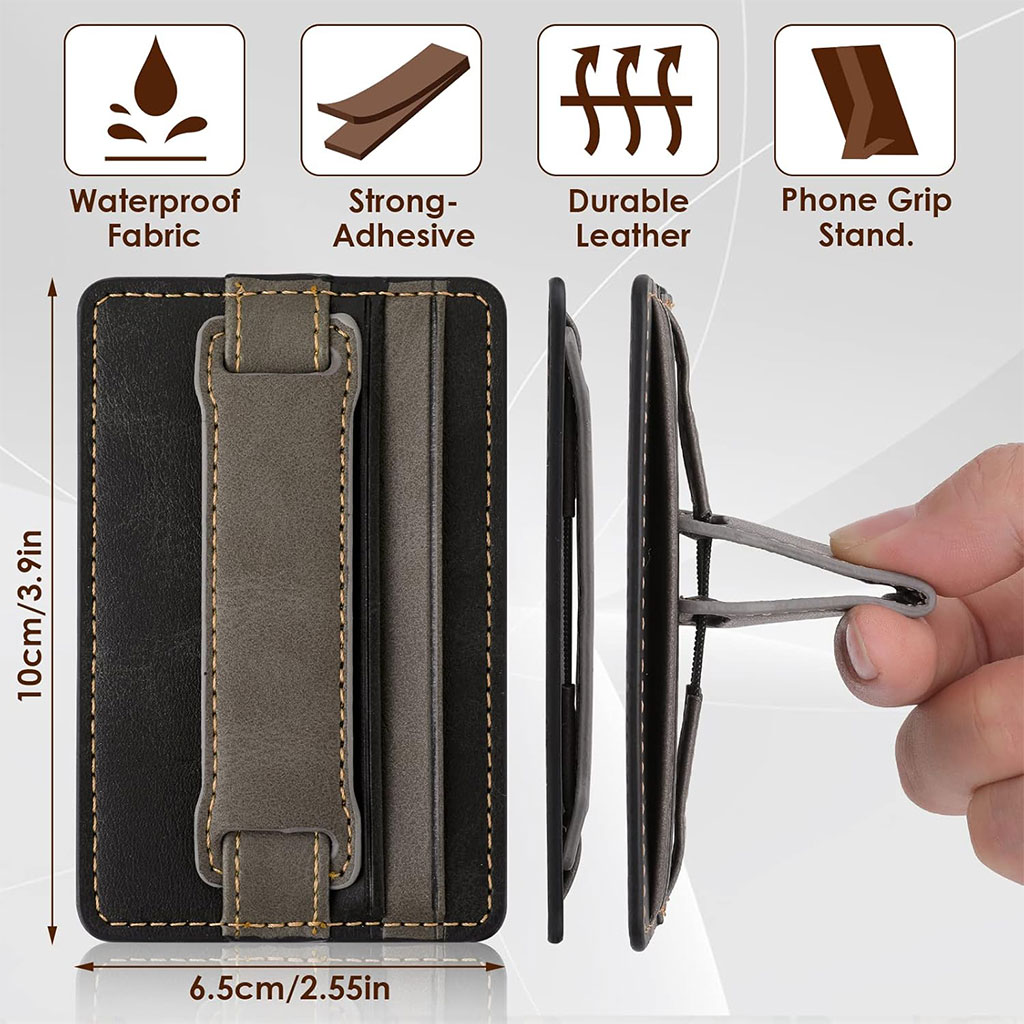 Étui porte-cartes pour téléphone portable auto-adhésif - حاملة بطاقات خلف الهاتف 6