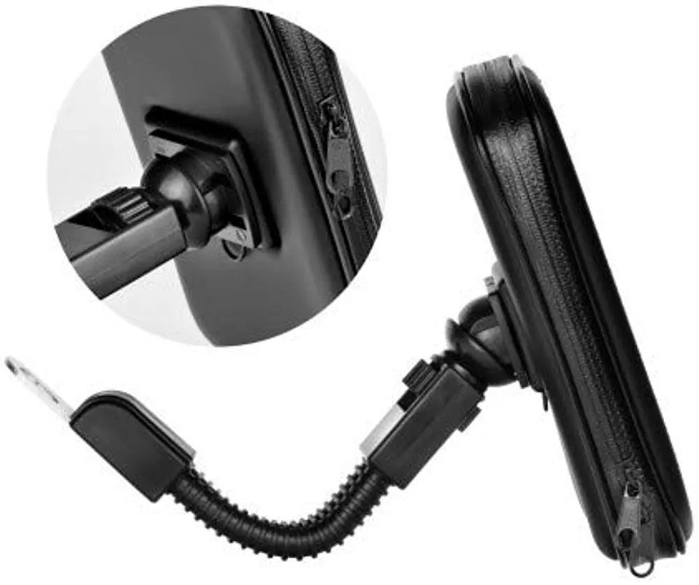 Support de téléphone Professionnel pour Le Guidon de Moto Imperméable et Rotative 360° 4