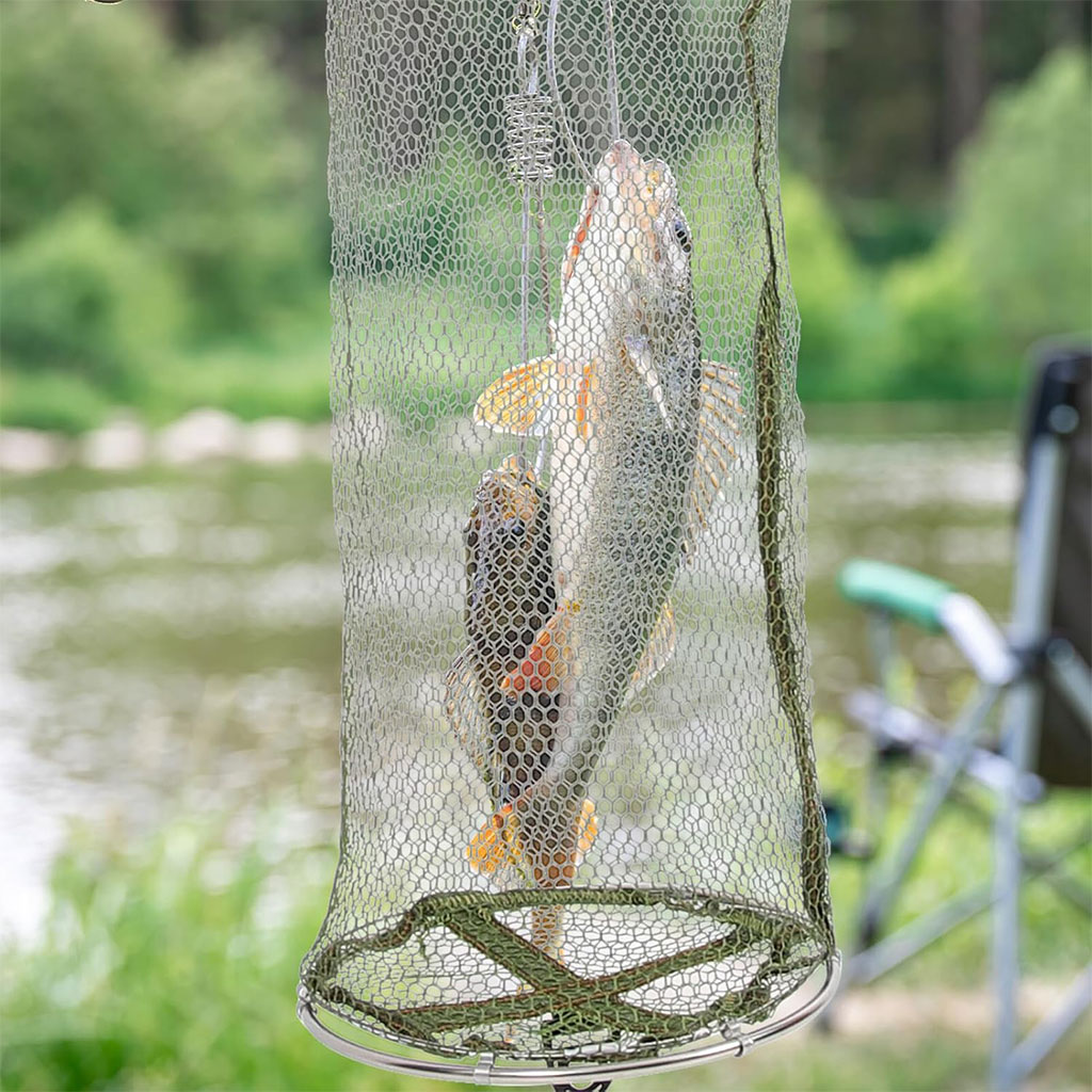 Filet de Pêche Pliable en Maille Facile à Ranger - شبكة صيد الأسماك 2