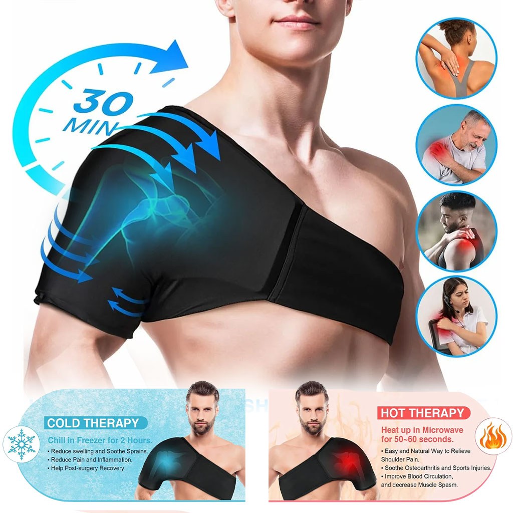 Pack coussinet d'épaule en gel chaud et froid pour soulager les douleurs 1