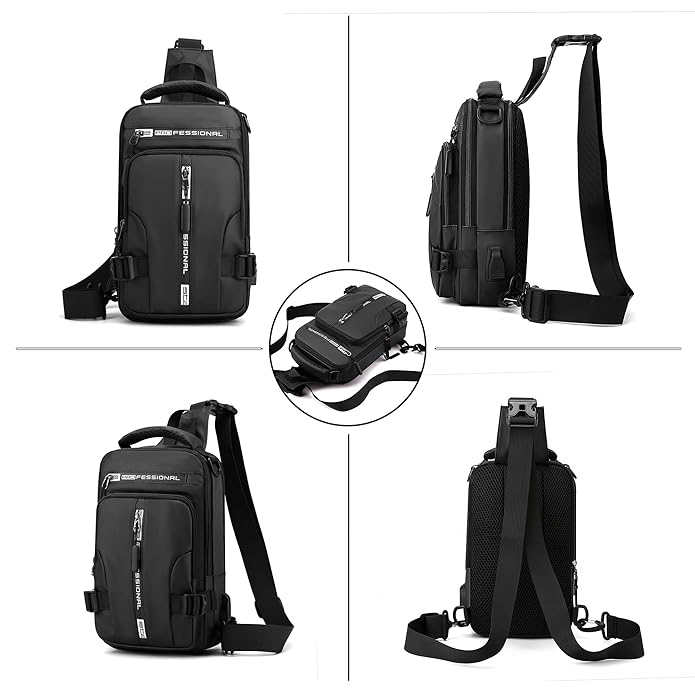 Sac Bandoulière Multifonction Imperméable | حقيبة كروس مقاومة للماء 7
