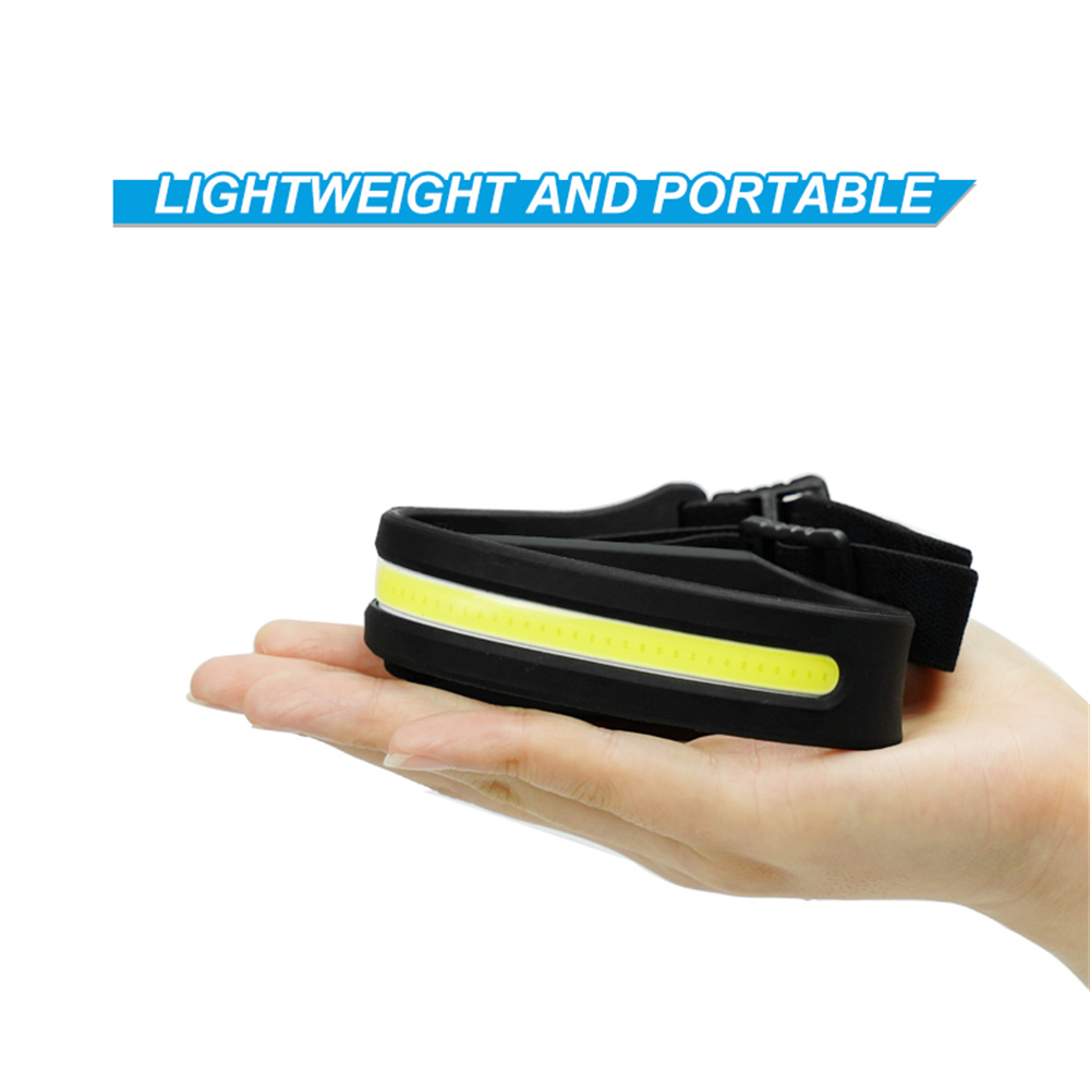 Lampe frontale 6000LM COB à Induction Rechargeable 5 Modes 7