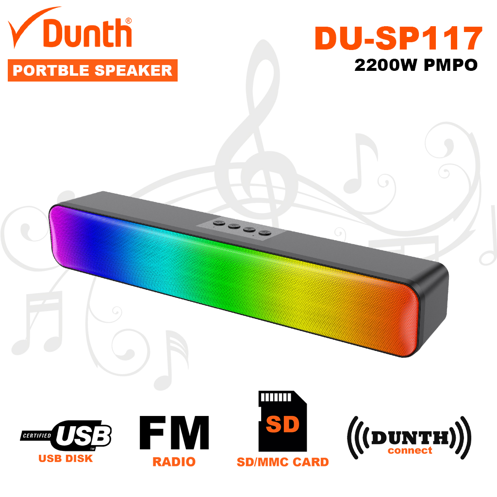 Ampli à batterie bluetooth haut parleur de haute qualité 2200W DUNTH DU-SP117 1