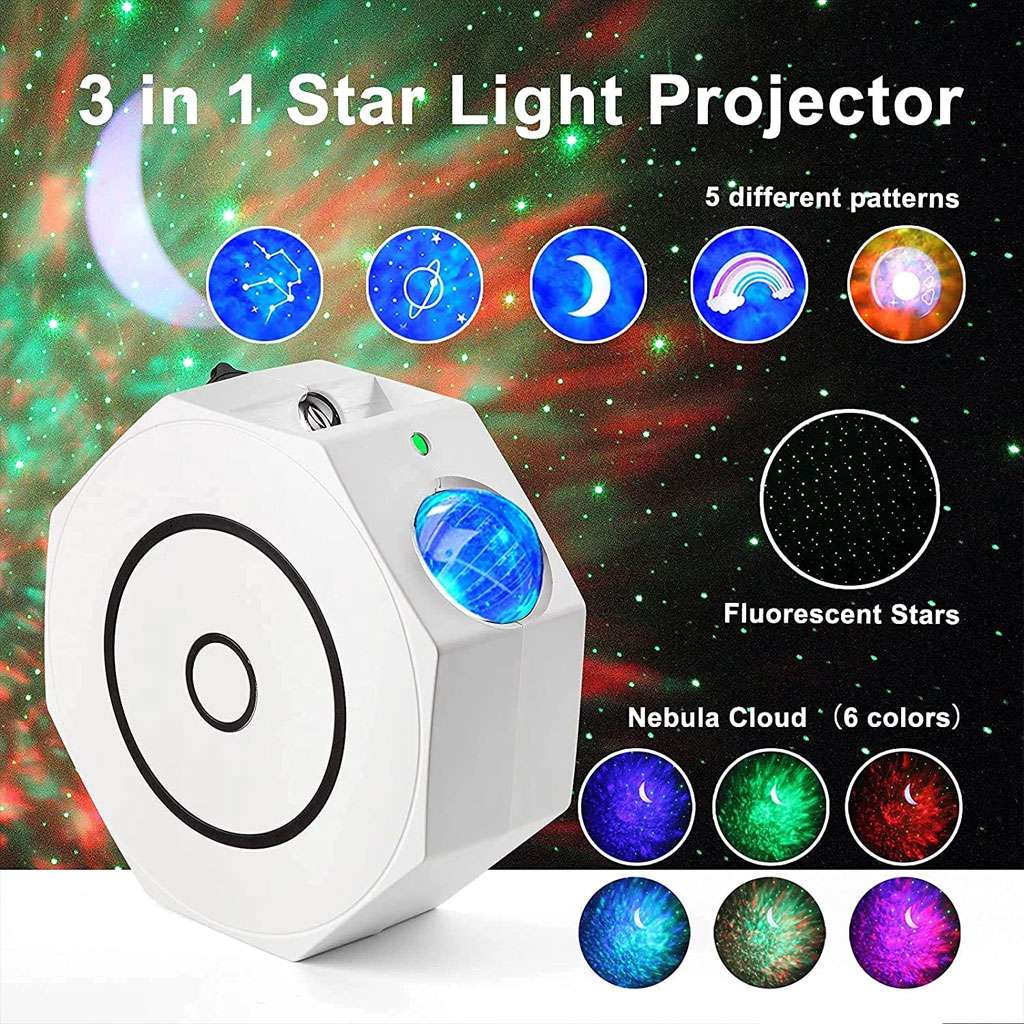 Projecteur Octagon Galaxy Night Light avec Musique intégré 3