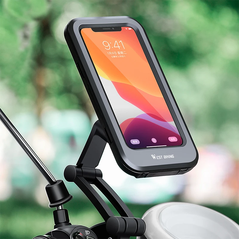 Support de téléphone portable étanche pour vélo moto réglable à 360 ° 3