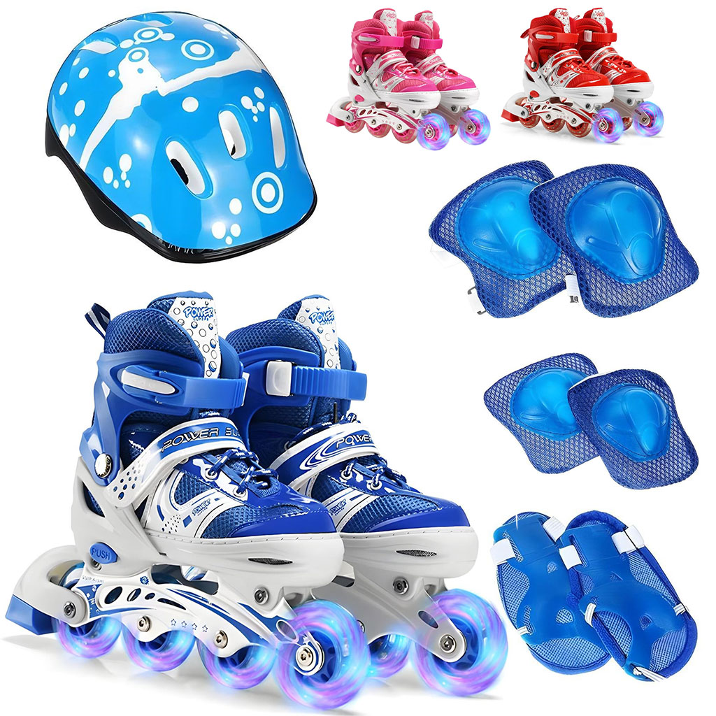 Patins à roulettes pour Enfants avec Roues Lumineux 8PCS - زلاجات أطفال 1
