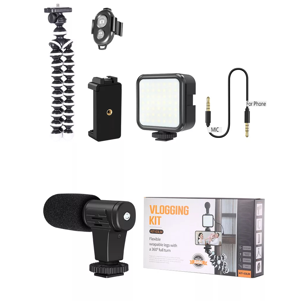 Vlogging Kit professionnelle D'enregistrement Vidéo KIT-03LM 9