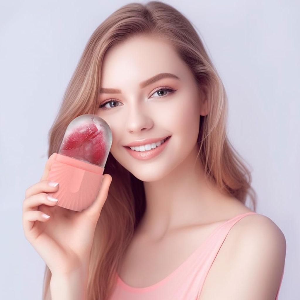 Ice Roller Visage, massage de la glace pour les yeux réutilisable 4