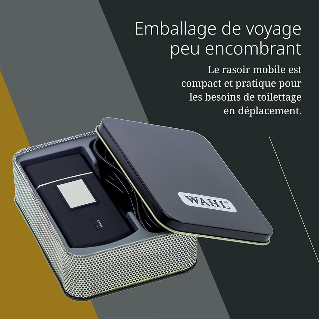 WAHL Rasoir Électrique sans Fil avec Étui de Voyage - آلة حلاقة للرجال 2