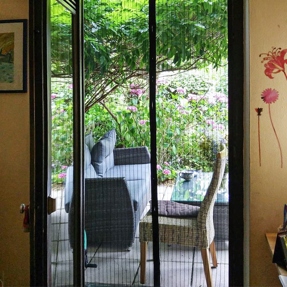 Moustiquaire rideau pour porte avec fermeture magnétique 100x210cm 5