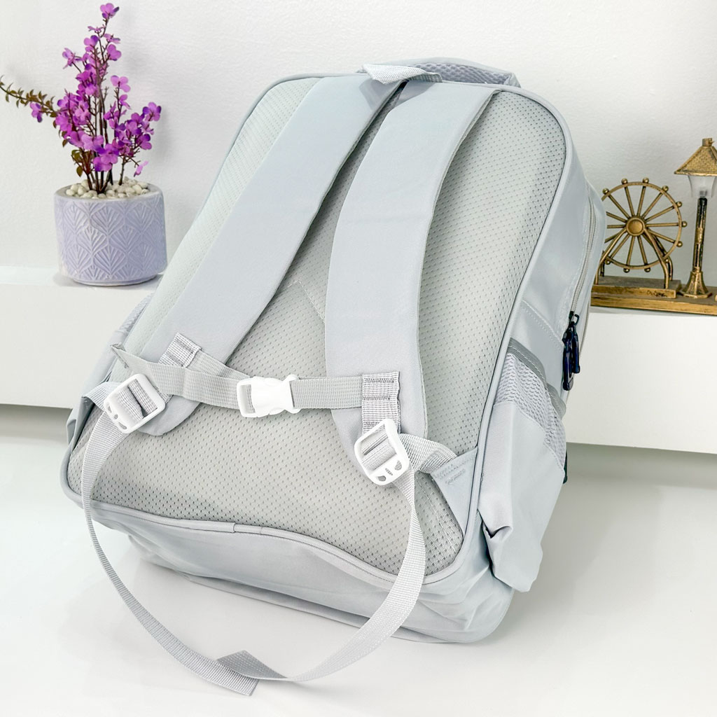 Sac à Dos pour Enfants avec Trousse Assortie 2504 Gris - حقيبة ظهر مدرسية للأطفال مع مقلمة رمادي 2