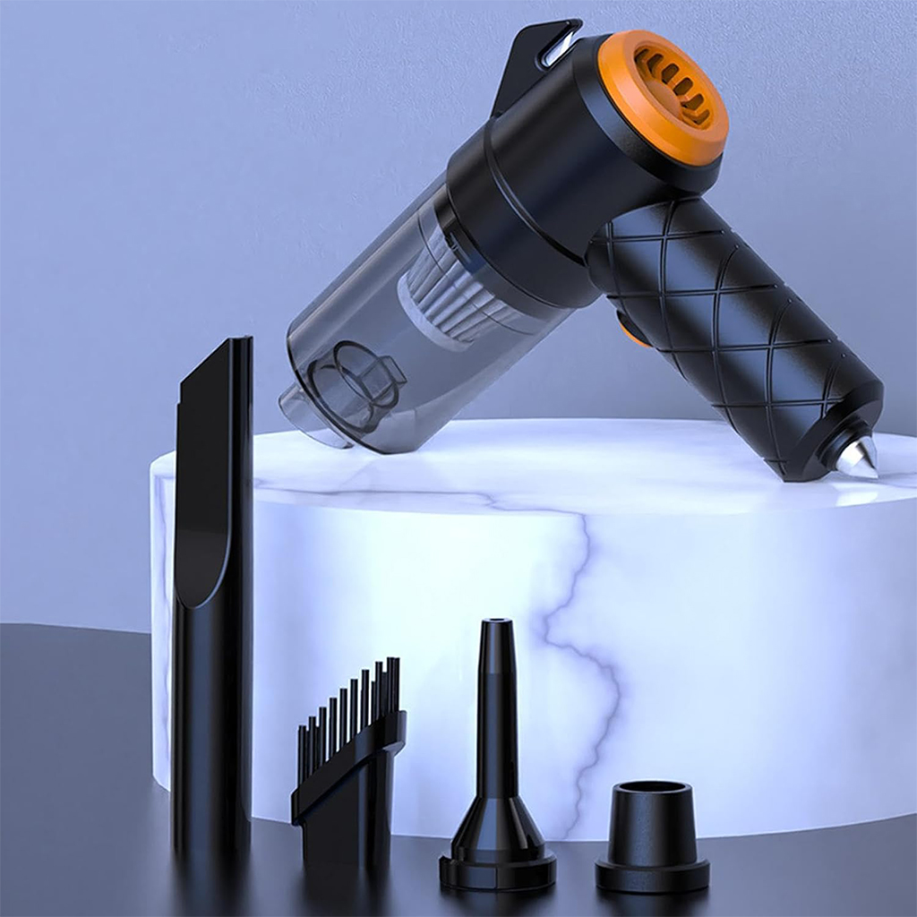 Aspirateur et souffleur 2en1 rechargeable par USB Compact et puissant - مكنسة كهربائية يدوية 2