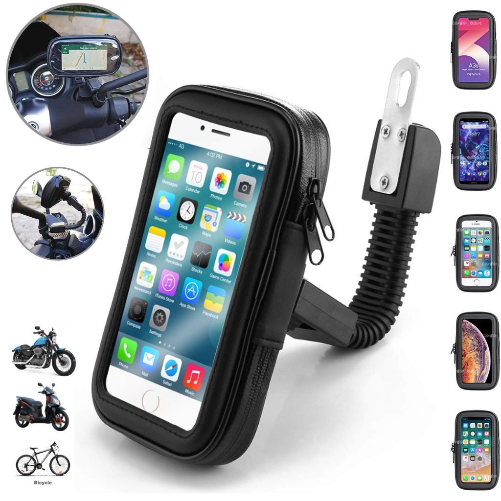 Support de téléphone Professionnel pour Le Guidon de Moto Imperméable et Rotative 360° 1