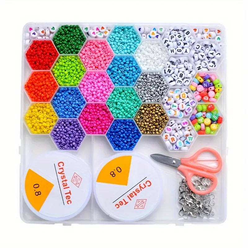 Ensemble de fabrication de bijoux Pour enfant 24 grilles en forme de ruche d'abeille 5
