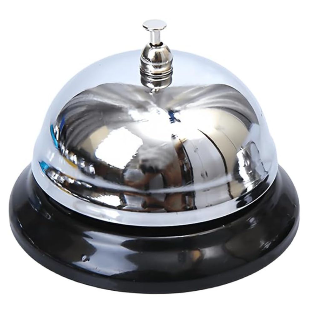Mini Sonnette d'Appel en Métal Antirouille pour Bureau – جرس نداء معدني صغير مقاوم للصدأ للمكتب 3