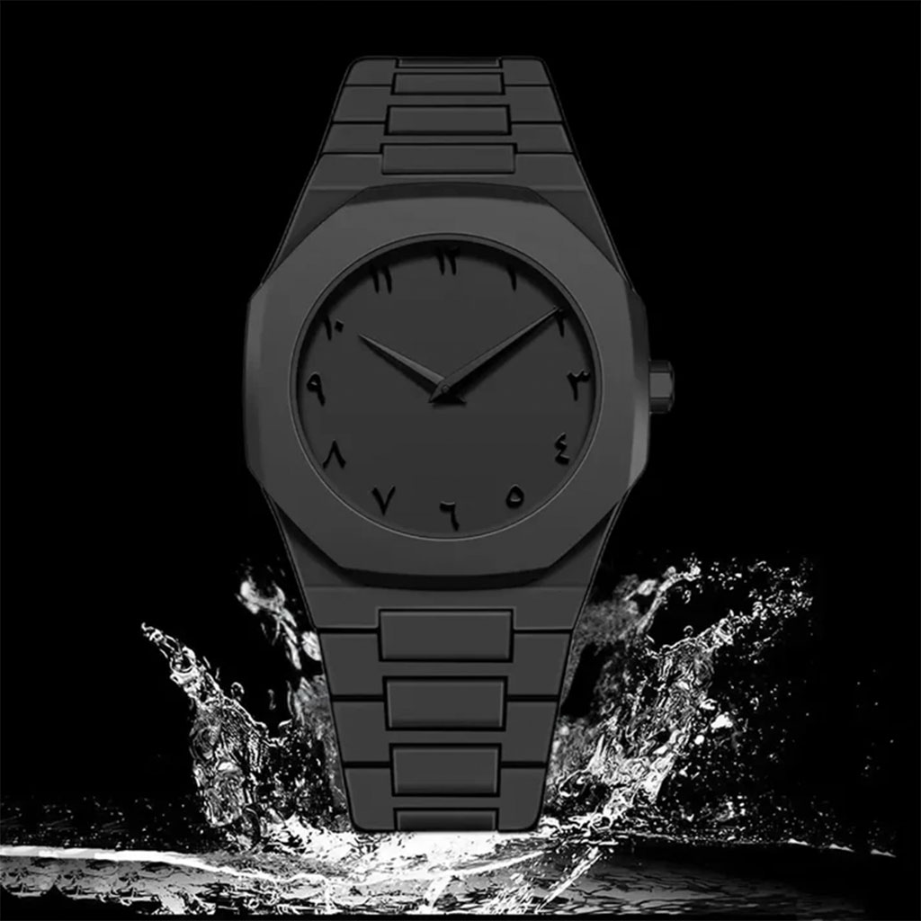 Montre Arabe All in Black pour Homme - ساعة رجالية 3