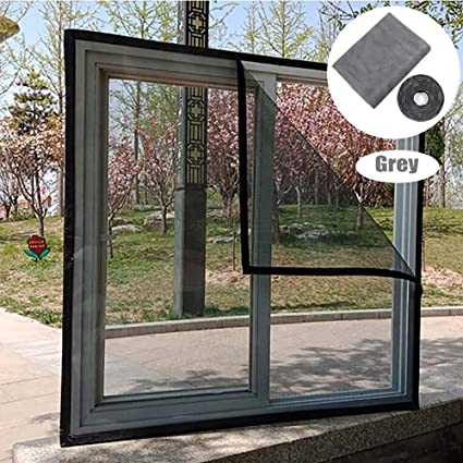 Pack 2 Moustiquaires Pour Fenêtre et 1 Moustiquaire pour porte avec fermeture magnétique 5