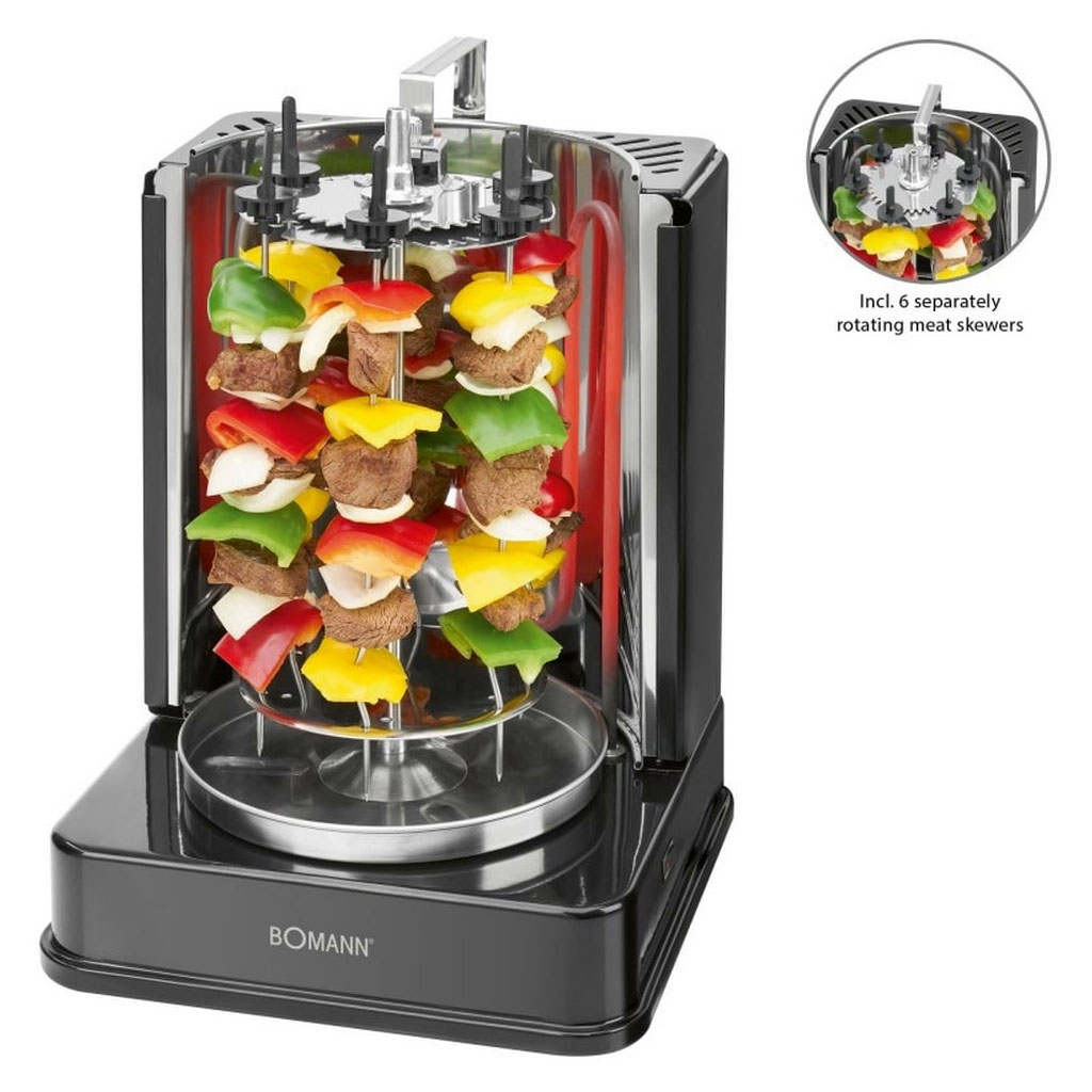 Multi-grill Electrique vertical 3en1 Rôtisserie et Chawarma Bomann 3006CB 2